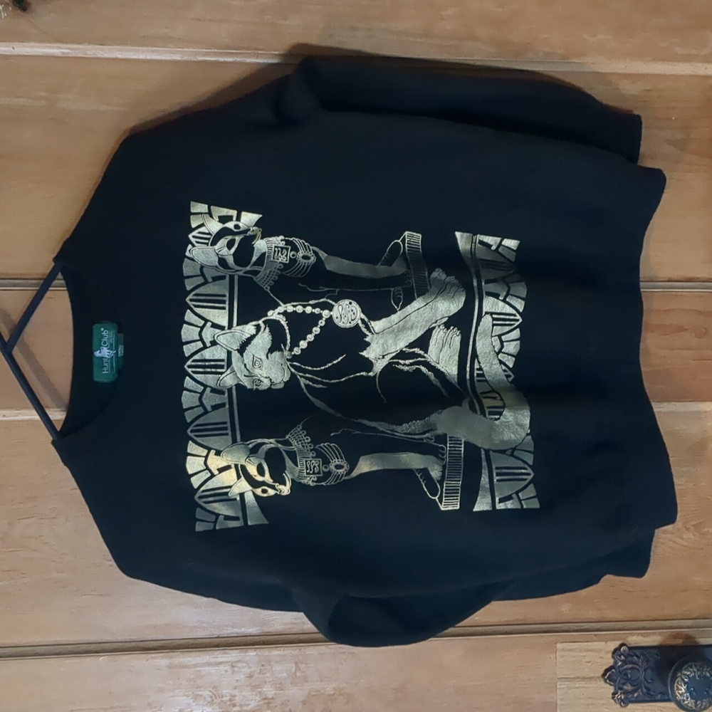 Gold Egyptian Cat Sweatshirt